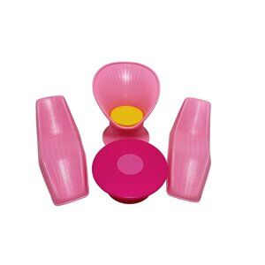 Barbie Pool Party Pink Wicker Chaise Lounges Chair Table Arco Furniture 1987